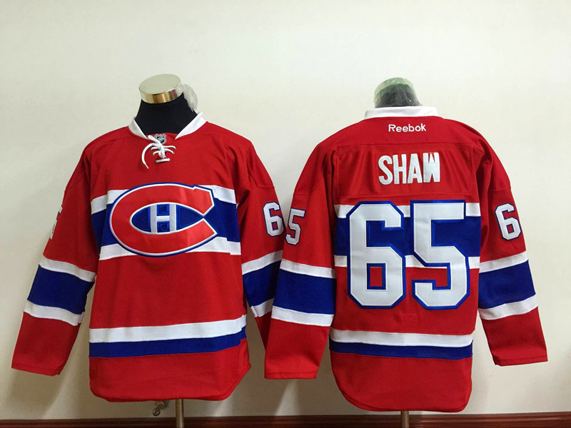 Canadiens 65 Andrew Shaw Red Reebok Jersey