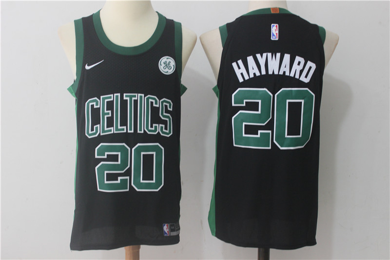 Celtics 20 Gordon Hayward Black Nike Authentic Jersey