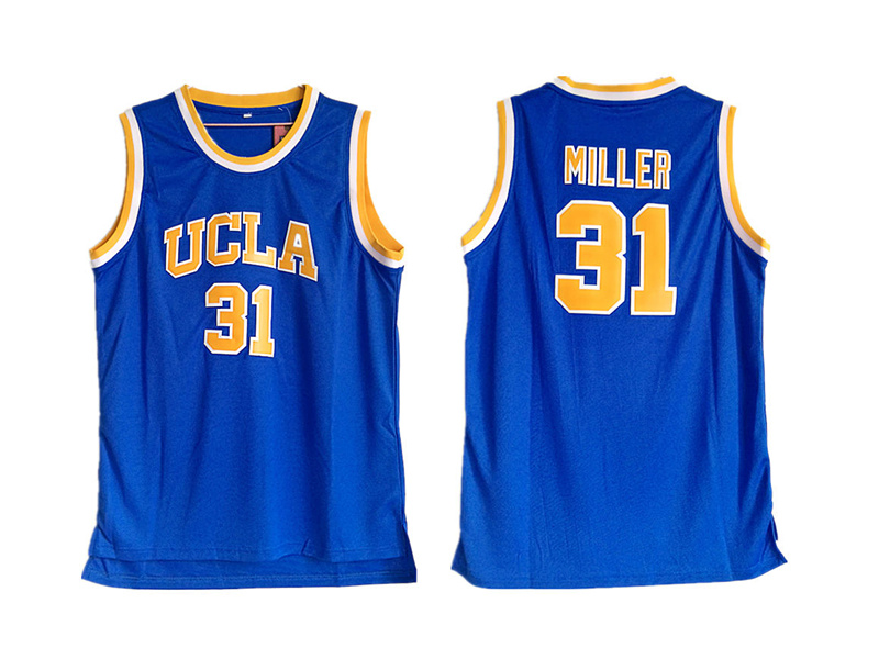 UCLA Bruins 31 Reggie Miller Blue College Basketball Jersey