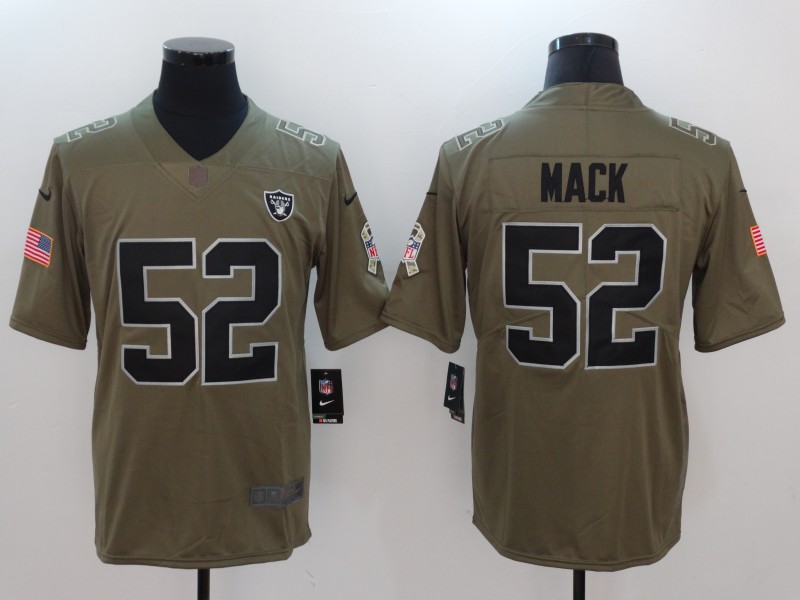 Nike Raiders 52 Khalil Mack Olive Salute To Service Limited Jersey