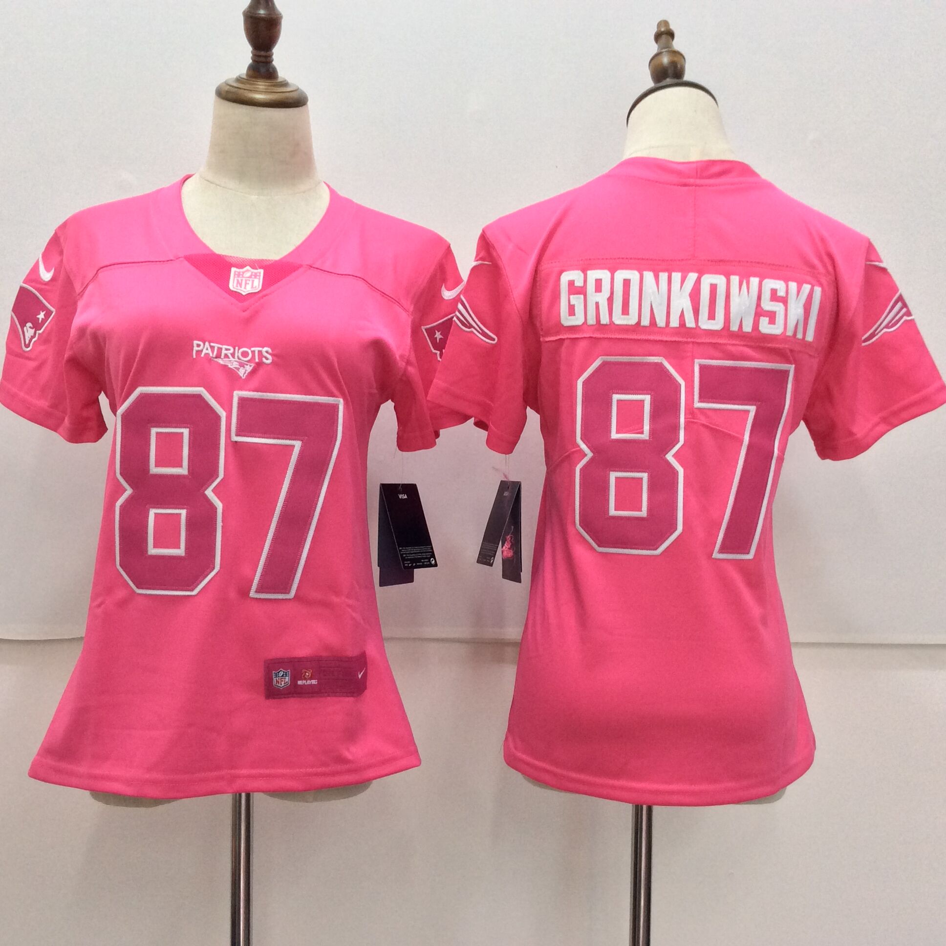 Nike Patriots 87 Rob Gronkowski Pink Women Vapor Untouchable Player Limited Jersey Nike Patriots 87 Rob Gronkowski Pink Women Vapor Untouchable Player Limited Jersey