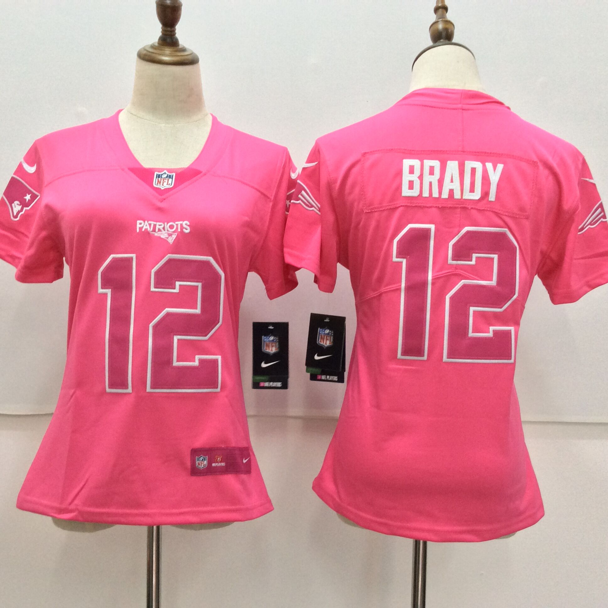 Nike Patriots 12 Tom Brady Pink Women Vapor Untouchable Player Limited Jersey Nike Patriots 12 Tom Brady Pink Women Vapor Untouchable Player Limited Jersey