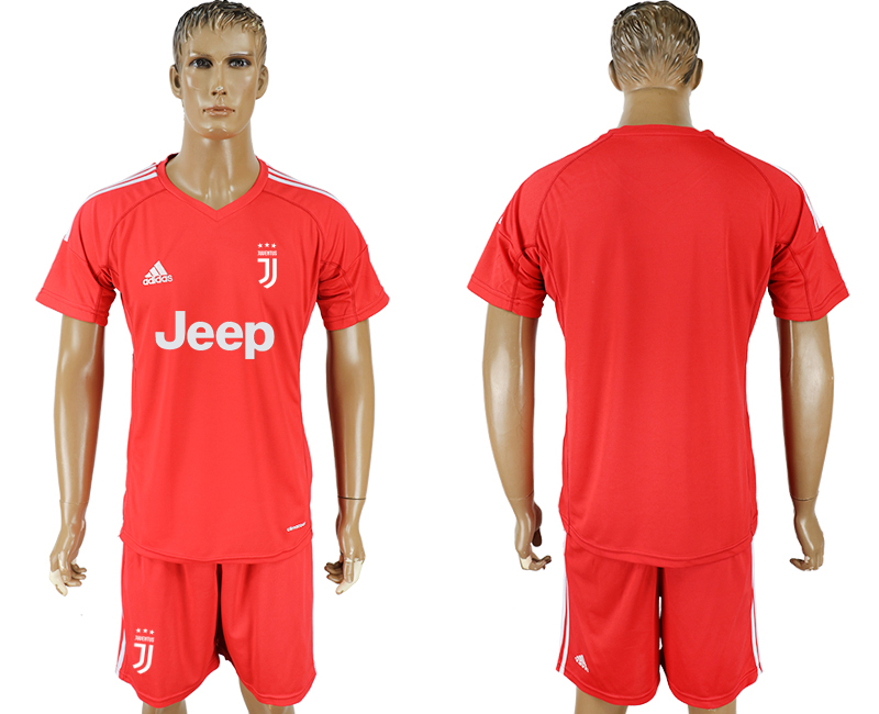 2017-18 Juventus Red Goalkeeper Soccer Jersey