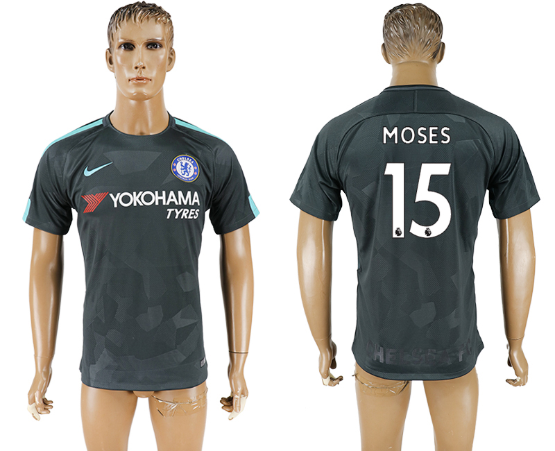 2017-18 Chelsea 15 MOSES Third Away Thailand Soccer Jersey