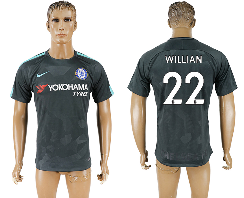 2017-18 Chelsea 22 WILLIAN Third Away Thailand Soccer Jersey