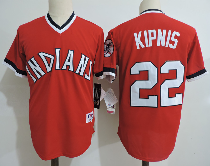 Indians 22 Jason Kipnis Red Cooperstown Collection Throwback Jersey - Click Image to Close
