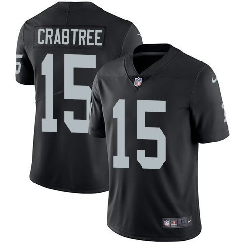 Nike Raiders 15 Michael Crabtree Black Youth Vapor Untouchable Player Limited Jersey