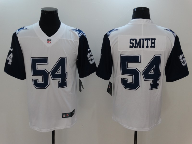 Nike Cowboys 54 Jaylon Smith White Color Rush Limited Jersey