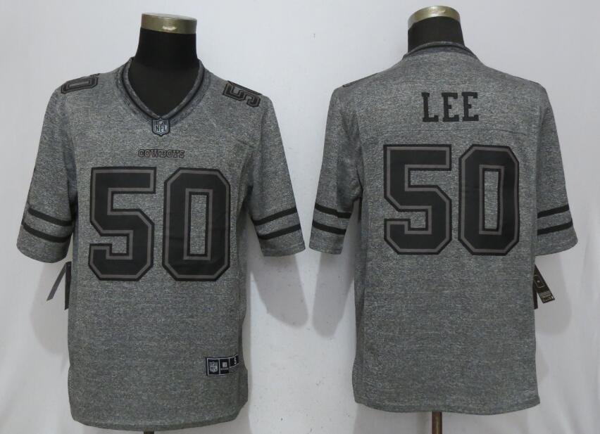 Nike Cowboys 50 Sean Lee Gray Gridiron Gray Limited Jersey