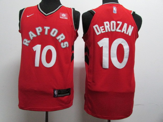 Raptors 10 DeMar DeRozan Red Nike Authentic Jersey