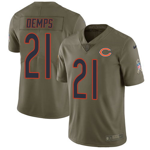 Nike Bears 21 Quintin Demps Olive Salute To Service Limited Jersey