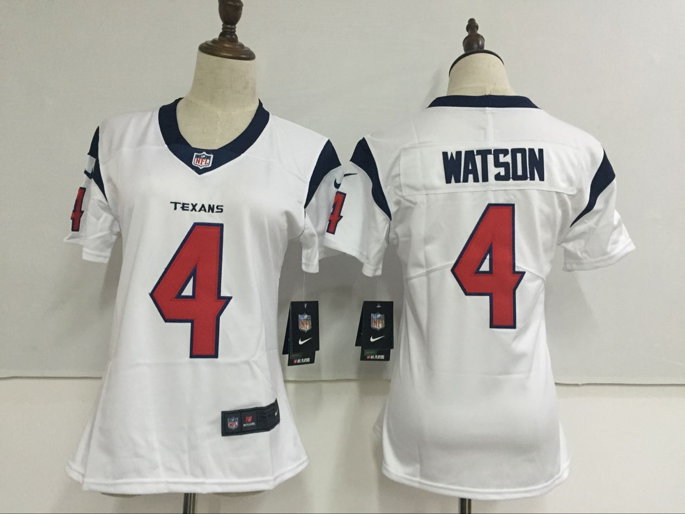 Nike Texans 4 Deshaun Watson White Women Vapor Untouchable Player Limited Jersey