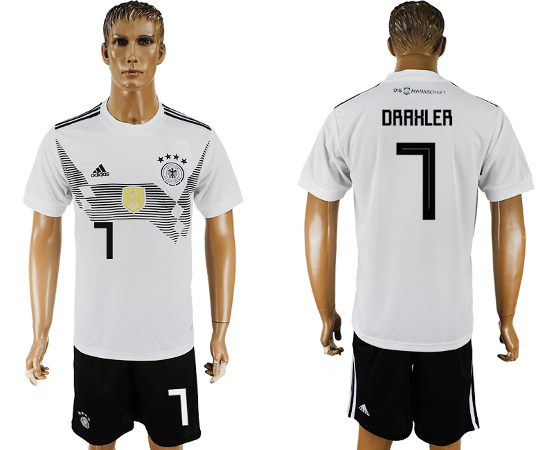 Germany 7 DRAXLER Home 2018 FIFA World Cup Soccer Jersey - Click Image to Close