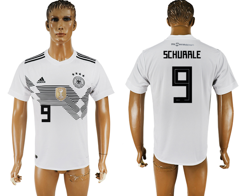 Germany 9 SCHURRLE Home 2018 FIFA World Cup Thailand Soccer Jersey