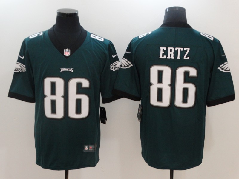 Nike Eagles 86 Zach Ertz Green Youth Vapor Untouchable Player Limited Jersey