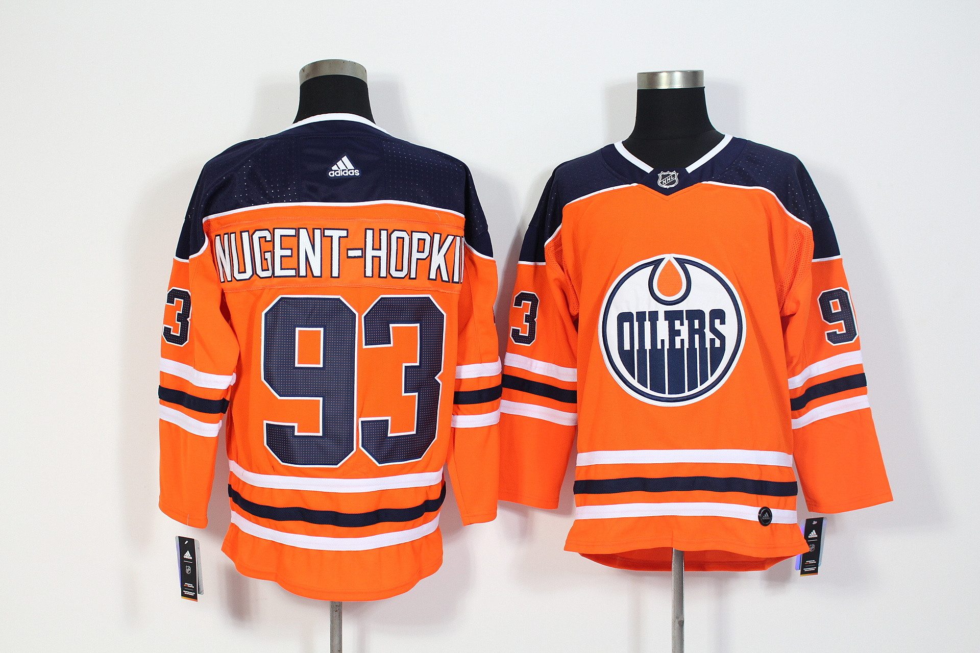 Oilers 93 Ryan Nugent-Hopkins Orange Adidas Jersey