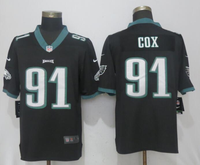 Nike Eagles 91 Fletcher Cox Black Youth Vapor Untouchable Player Limited Jersey