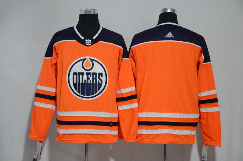 Oilers Blank Orange Adidas Jersey