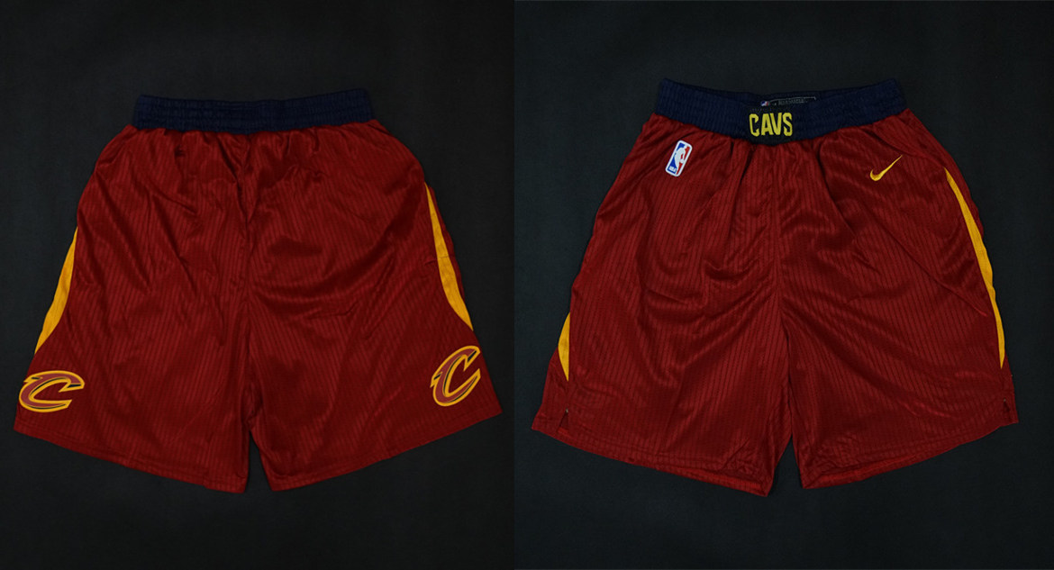 Cavaliers Red Nike 2017-18 Autentic Shorts