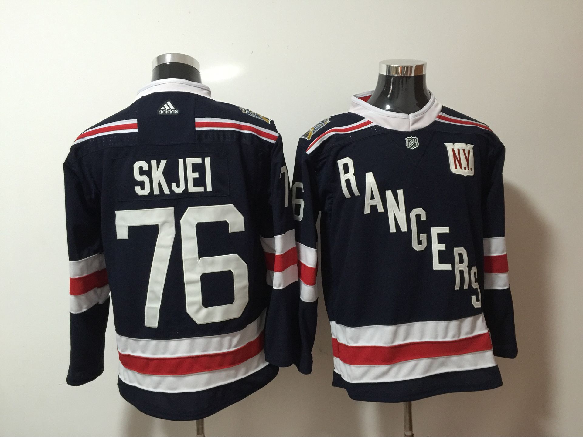 Rangers 76 Brady Skjei Navy Adidas Jersey