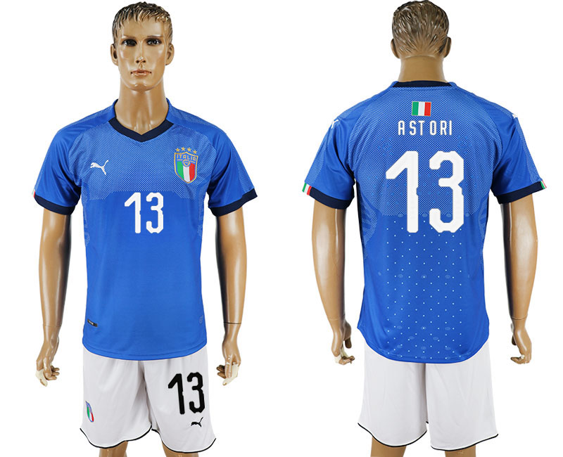2017-18 Italy 13 ASTORI Home Soccer Jersey