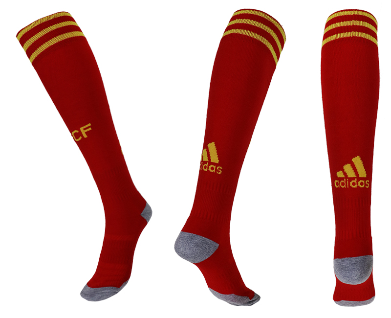 Colombia Home 2018 FIFA World Cup Soccer Socks - Click Image to Close