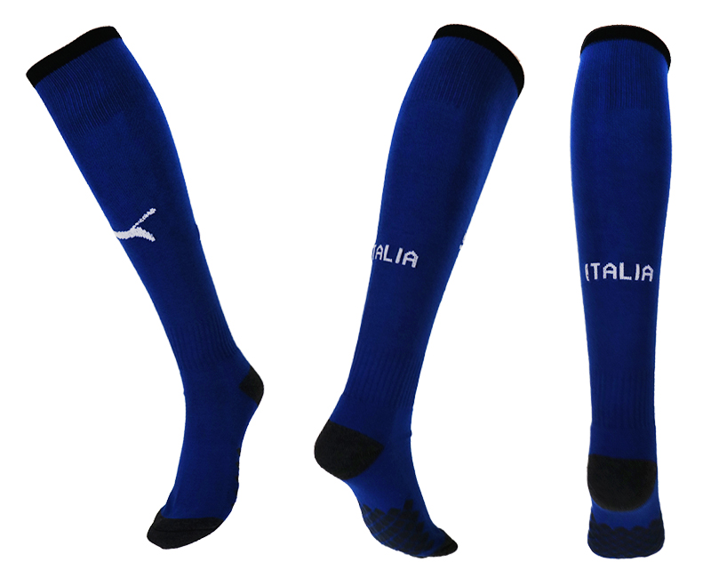Italy Home 2018 FIFA World Cup Soccer Socks - Click Image to Close