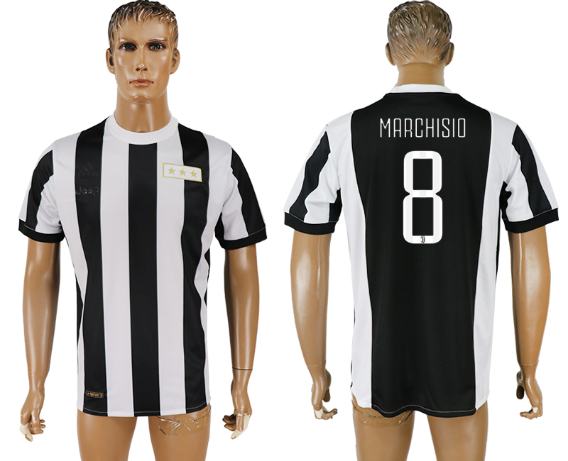 2017-18 Juventus 8 MARCHISIO 120th Anniversary Thailand Soccer Jersey 2017-18 Juventus 8 MARCHISIO 120th Anniversary Thailand Soccer Jersey