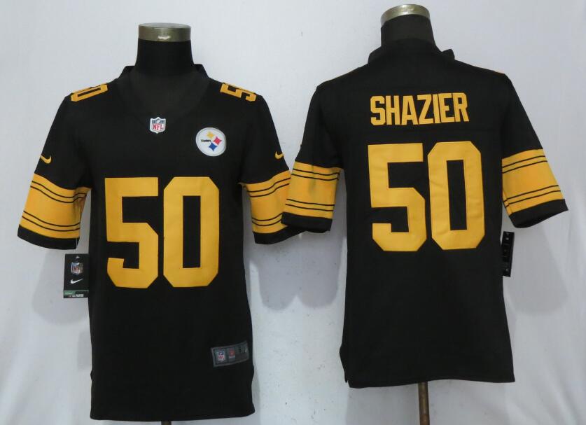 Nike Steelers 50 Ryan Shazier Black Youth Color Rush Limited Jersey