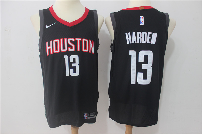 Rockets 13 James Harden Black Nike Authentic Jersey
