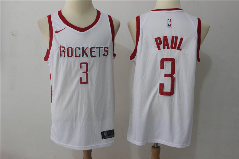 Rockets 3 Chris Paul White Nike Swingman Jersey