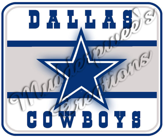 Dallas Cowboys White Gaming/Office NFL Mouse Pad