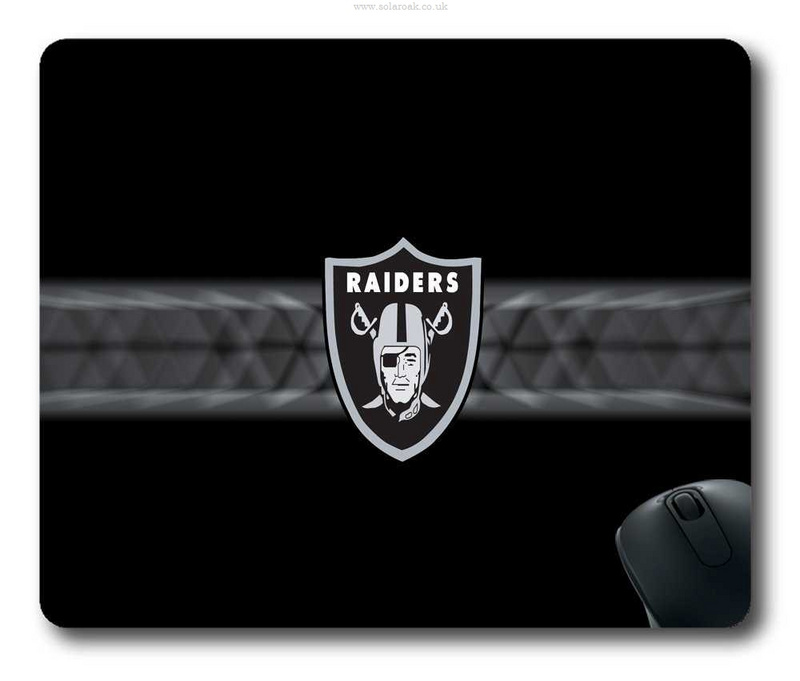Oakland Raiders Black Gaming/Office NFL Mouse Pad