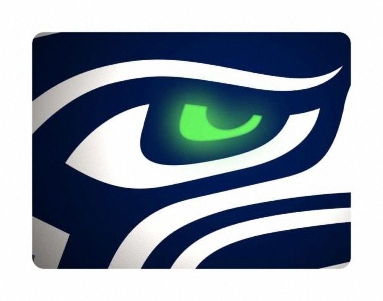 Seattle Seahawks White Gaming/Office NFL Mouse Pad