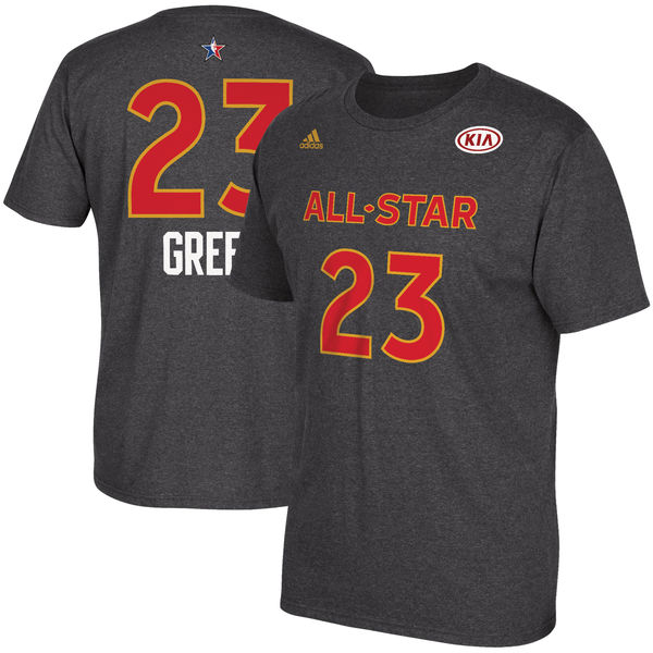 Men's Draymond Green adidas Charcoal 2017 NBA All-Star Game Name & Number T-Shirt