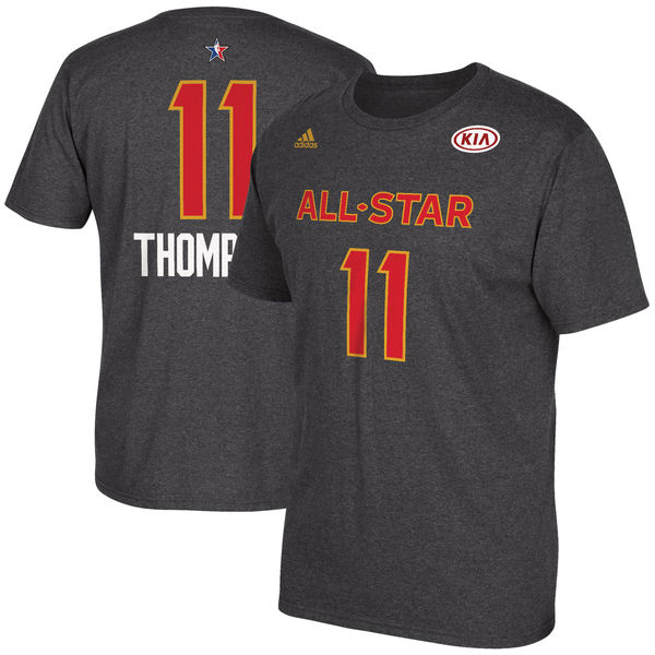 Men's Klay Thompson adidas Charcoal 2017 NBA All-Star Game Name & Number T-Shirt