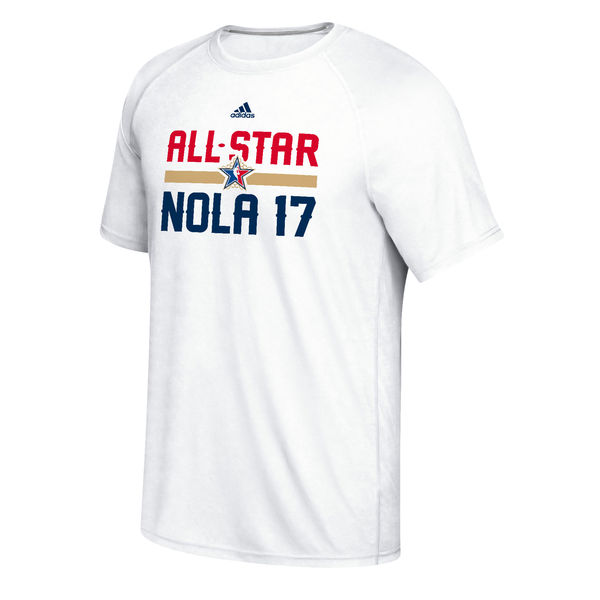 Men's NBA adidas White 2017 All-Star Game Practice Ultimate Performance T-Shirt