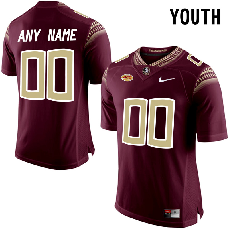 Florida State Seminoles Red Youth Customized College Jersey