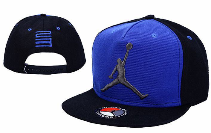 Air Jordan Team Logo Black & Blue Adjustable Hat LT