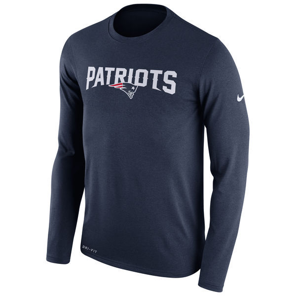 Nike New England Patriots Navy Long Sleeve Men's T-Shirt