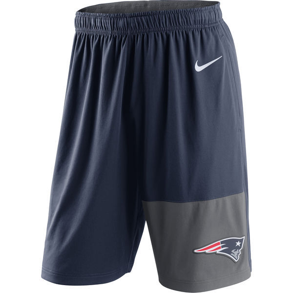 Nike New England Patriots Navy NFL Shorts - Click Image to Close