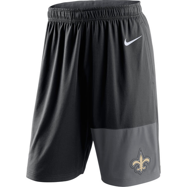 Nike New Orleans Saints Black NFL Shorts - Click Image to Close