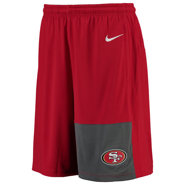 Nike San Francisco 49ers Red NFL Shorts - Click Image to Close