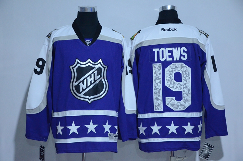 Blackhawks 19 Jonathan Toews Purple Central Division 2017 NHL All-Star Game Premier Jersey