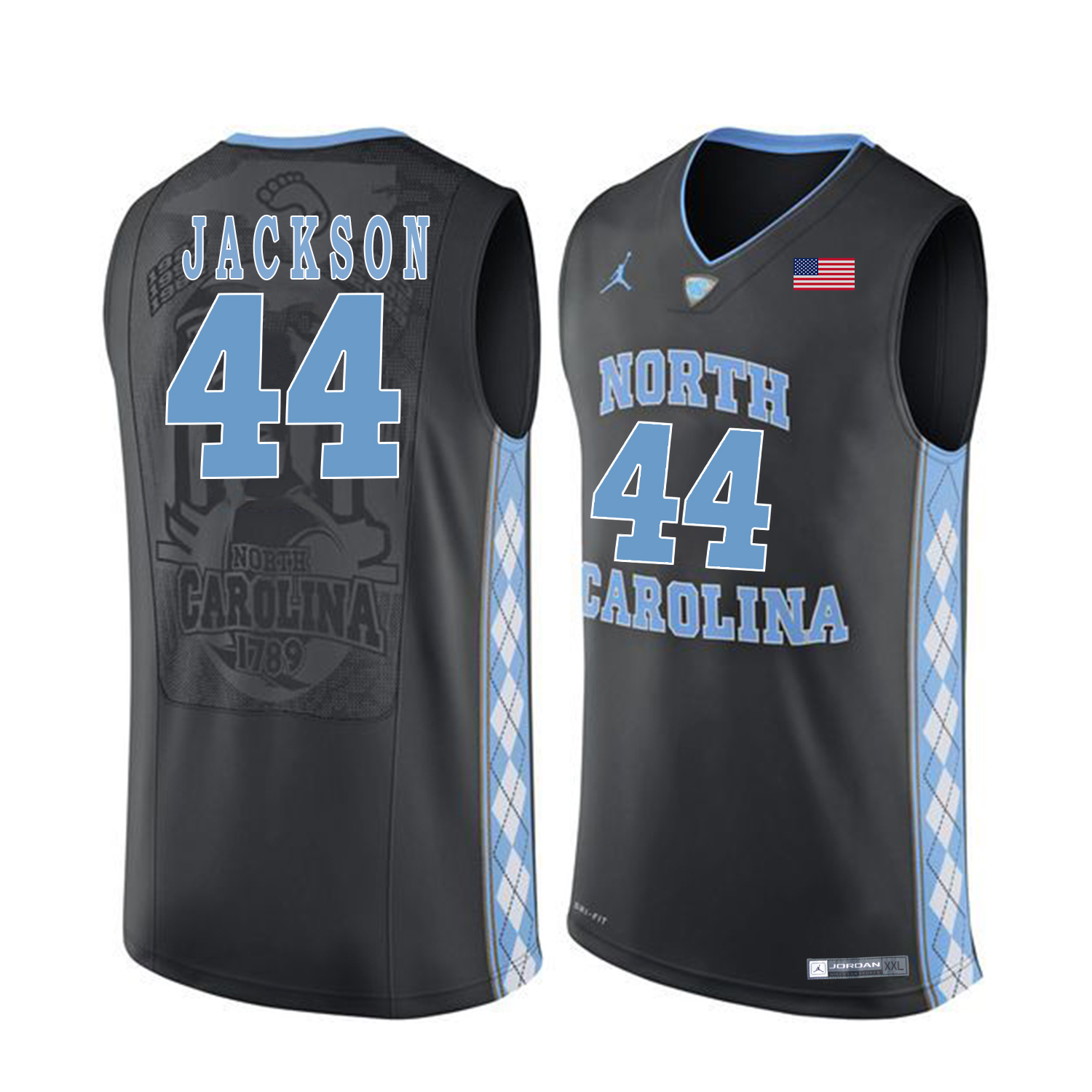 North Carolina Tar Heels 44 Justin Jackson Black College Basketball Jersey