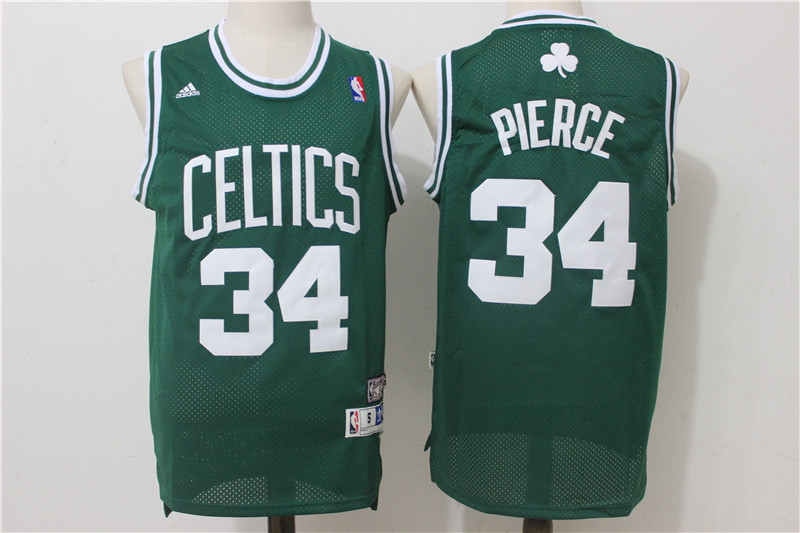 Celtics 34 Paul Pierce Green Hardwood Classics Jersey