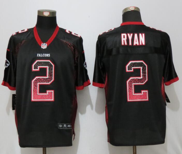 Nike Falcons 2 Matt Ryan Black Drift Fashion Elite Jersey