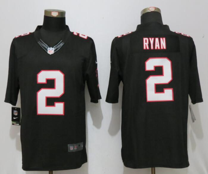 Nike Falcons 2 Matt Ryan Black Limited Jersey