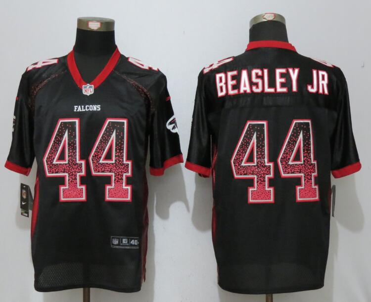 Nike Falcons 44 Vic Beasley Jr Black Drift Fashion Elite Jersey