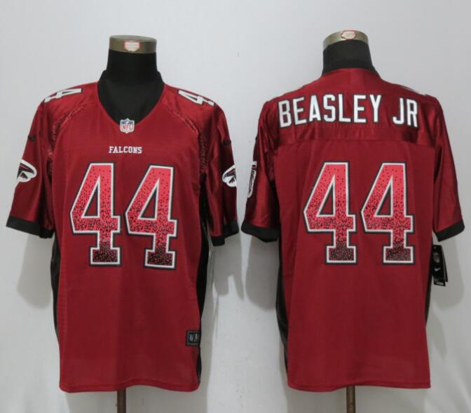 Nike Falcons 44 Vic Beasley Jr Red Drift Fashion Elite Jersey